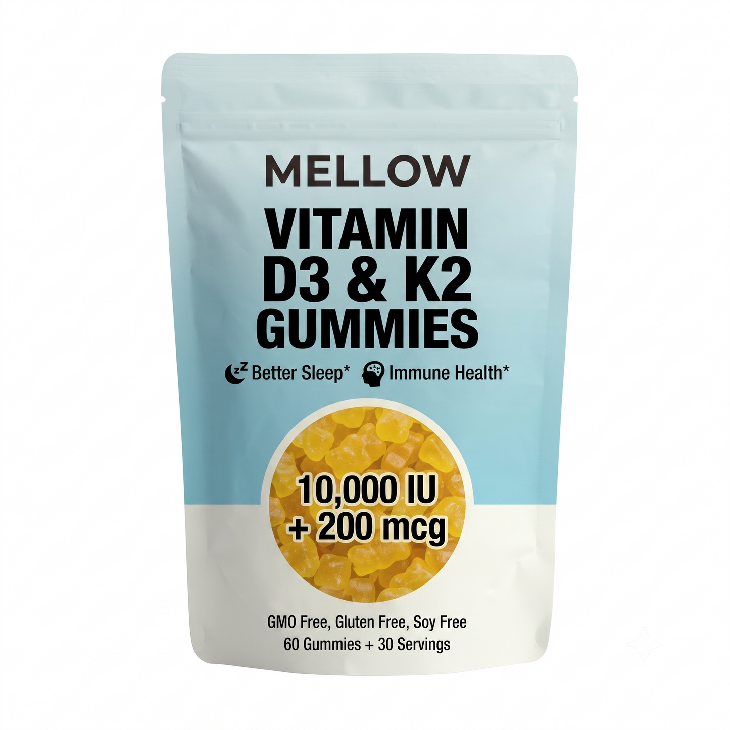 Mellow D3 + K2 Gummies